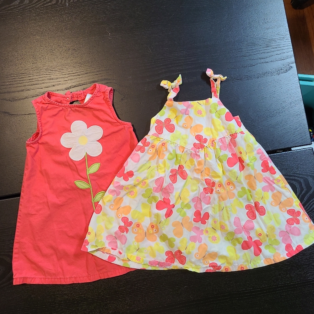 2 gymboree dresses size 12-18 months